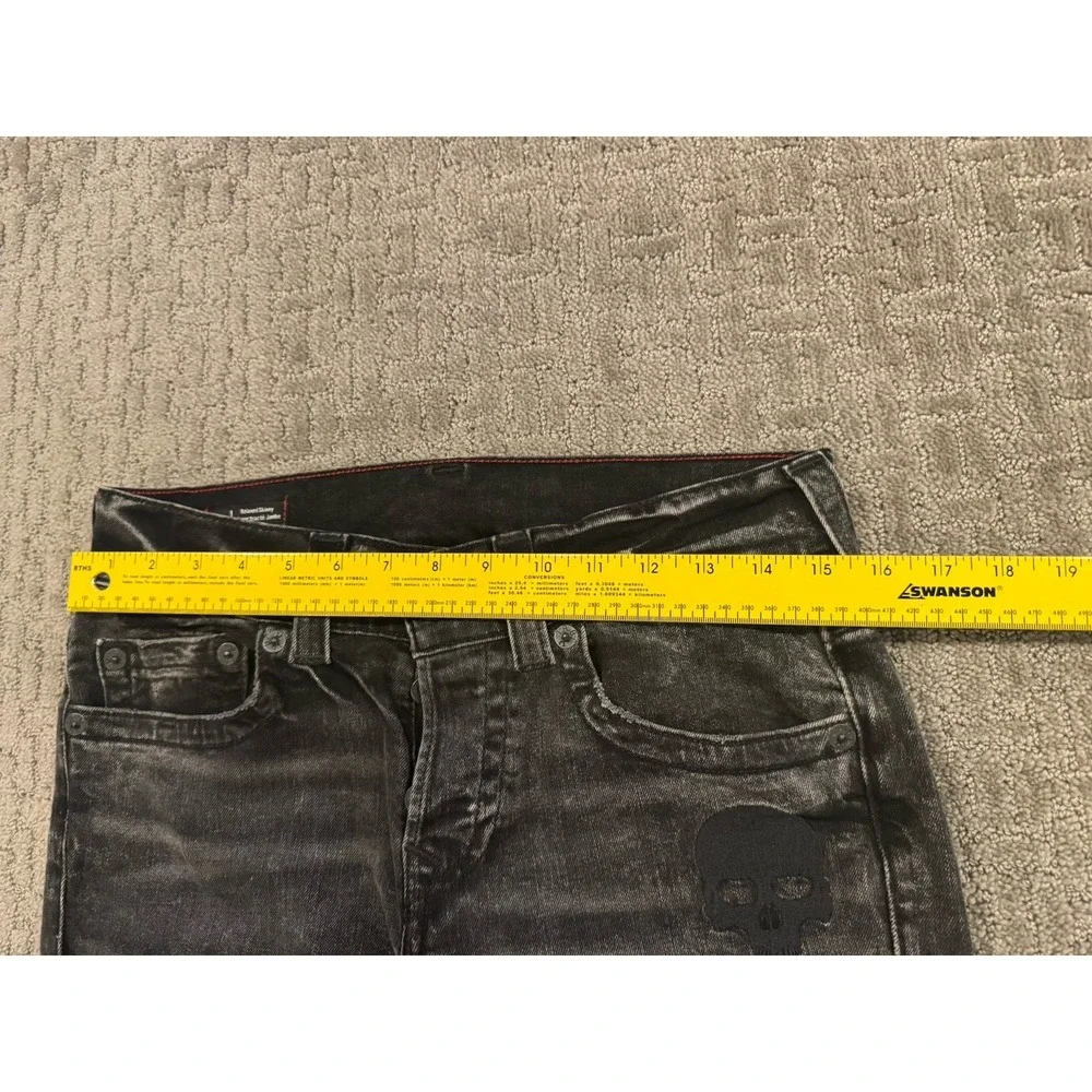 True Religion Rocco 29/33 Skull Jeans Black Wash Relaxed (Y1)